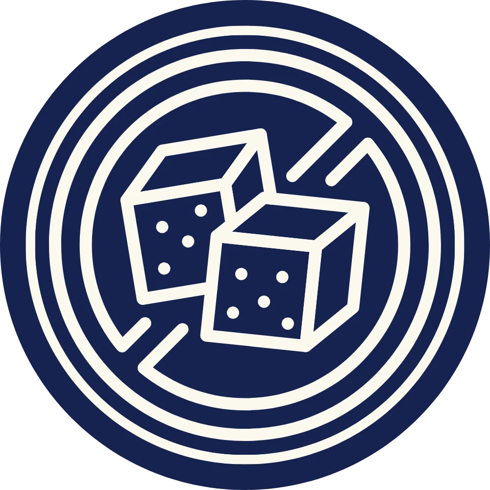 Two sugar cubes a on a dark blue background with a line going through them